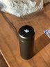 唐帕高档智能纯钛水杯大容量保温杯男士送礼定制刻字泡茶杯茶水分离 魔力黑（礼盒装）500ml 实拍图