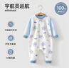 贝肽斯宝宝睡衣春秋夏季纯棉2025新款男女儿童家居服连体衣服套装 实拍图