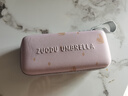 左都（ZUODU）太阳伞防晒防紫外线口袋伞遮阳伞女晴雨两用折叠伞六折伞雨伞女 珊瑚粉-烫金爱心 实拍图