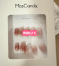 Miss Candy纯手工正红美甲贴片穿戴甲中长款一秒穿戴可重复使用SG187炽红M 实拍图