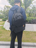 JEEP双肩包男大容量休闲背包女高中大学生书包2025新款电脑包旅行包 黑色 实拍图
