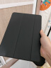 毕亚兹 适用ipad 10.2英寸保护套 2021年9/8/7代通用苹果平板电脑三折支架 智能休眠保护壳 PB179金刚黑 实拍图