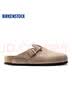 BIRKENSTOCK勃肯德国进口男女款涂油皮软底复古Boston包头拖鞋 棕色常规版1018147 44 偏大/请拍小一码 实拍图