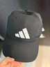 adidas阿迪达斯帽子男女休闲运动帽遮阳时尚潮流棒球帽网球帽户外鸭舌帽 黑色 HS5510 实拍图