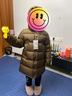 保姆鹅  儿童羽绒服宝宝中长款护脸加厚鸭绒外套防风保暖童装冬装 可可 130 实拍图