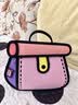 JumpFromPaper生日礼物蛋糕包二次元2D漫画手提包斜挎包女款单肩包女包2026新款 粉红 实拍图