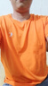 乔丹短袖男t恤夏季透气速干衣冰丝跑步T恤半袖运动服上衣 太阳橙 透气速干-1267F L 实拍图