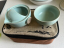 金镶玉功夫旅行茶具套装泡茶壶 快客杯飘逸杯盖碗汝窑 祥龙快客杯 实拍图