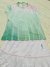 川崎（KAWASAKI）羽毛球服运动套装清爽透气短袖短裙训练服青花瓷A2807 青柳绿 L 实拍图