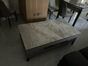 丰舍 茶几岩板茶几 现代简约岩板实木茶几小户型家用客厅组合精品家具 1.3米岩板茶几【亮面意大利灰】 【12MM岩板】黑灰色框架 实拍图