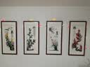 紫腾随轩梅兰竹菊苏绣挂画新中式客厅沙发背景墙装饰画餐厅中国风壁画刺绣 梅兰竹菊 39*84cm*4CM(有机玻璃） 实拍图