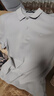 啄木鸟（TUCANO）长袖T恤男春秋季商务休闲翻领polo衫经典百搭上衣男装 浅灰XL 实拍图