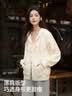 森马（Semir）针织外套女时尚学院风2026春撞色短款软糯miu系毛衫109126108004 实拍图