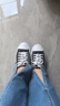 匡威（Converse）官方All Star Lift女低帮帆布鞋典厚底鞋黑色560250C 黑色/560250C 37 实拍图