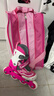 米高 轮滑鞋儿童溜冰鞋男女全套装可调滑冰鞋旱冰鞋初学者 粉色MI0锁轮套装2（MK9-八件套） S (推荐鞋码27-30内长17-19.5cm) 实拍图