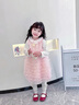 G.duck小黄鸭童装女童连衣裙春秋儿童裙子公主裙女孩蓬蓬蛋糕裙生日礼服 粉色 90 建议1~2岁【 80-90cm】cm 实拍图