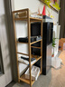 知加置物架多层收纳架子落地简易楠竹厨房客厅靠墙书货杂物零食储物架 (全板)原色4层35长【加粗加固】 实拍图