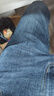 真维斯（Jeanswest）王一博代言牛仔裤男春秋季新款舒适修身直筒高端潮牌休闲长裤子男 蓝灰【春款】 34 码(2尺7) 实拍图