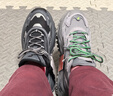 FILAFUSION斐乐硬糖3厚底老爹鞋新款女鞋增高运动鞋休闲鞋子 黑/烟灰珍珠-BS 37.5 实拍图
