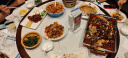 COOKSS 宝宝餐盘硅胶婴儿学吃饭分格儿童餐具辅食碗餐盘带吸盘 双拼绿 实拍图