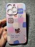 圣图朗新款17AI按键全包iphone16pro手机壳苹果15p液态硅胶13高级感14promax卡通11软植绒12可爱女款全包 爱心格子熊【草紫色】16以上AI按键全包 iPhone 15 Pro  实拍图