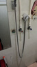 九牧（JOMOO）卫浴不锈钢双扣管淋浴管H2101喷头花洒防爆防裂防缠绕可伸缩软管 不锈钢淋浴软管【长度1.2米】 实拍图