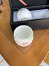 金镶玉 茶杯套装中国白羊脂玉瓷家用功夫茶具主人杯品茗杯送礼礼盒装 荷颜悦色描金羊脂玉瓷对杯升级款 实拍图