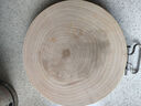 陳州 银杏木砧板实木菜板整木家用案板泰兴白果树菜板原木刀板圆菜墩 【30*5cm】去皮纯圆 小板 实拍图
