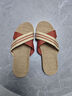 和居优品  亚麻拖鞋男居家夏季情侣家用室内地板简约舒适日式防滑凉拖鞋女 交叉棕色 40-41 实拍图