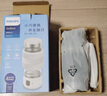 飞利浦（PHILIPS）烧水杯便捷式屏显玻璃养生杯电热水杯居家旅行专用保温杯支持定制 【1杯4煮】养生杯-薄荷绿400ml 实拍图