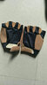 华臣羊半指手套男运动户外格斗秋冬季健身登山防滑骑行露指战术手套 沙色 均码 实拍图