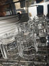 CLITON白酒杯加厚玻璃小烈酒杯家用洋酒威士忌酒杯一口杯四方杯6只装 实拍图