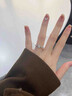 七度珠宝18K金白IGI培育钻石戒指六爪1克拉钻石女戒结婚求婚520礼物送老婆 50分培育钻石(F/VS/3EX/N) 圈口备注或联系客服 实拍图
