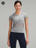 lululemon丨Swiftly Tech 女士运动短袖 T 恤 2.0 *Race LW3FQHS 石板灰/白 S /6 实拍图