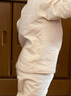 微狮牧尼宝宝保暖内衣套装秋衣秋裤纯棉婴幼儿高腰护肚服儿童分体打底春秋 实拍图