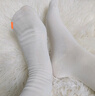 temooues体慕白色袜子女春夏季薄款新疆棉抗菌中筒袜无骨堆堆月子袜防臭长筒袜 4双白+3双奶白 共 7双 均码 【7A抗菌/无骨全棉】 实拍图