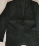 罗蒙 西服男士休闲西装男套装外套修身伴郎新郎结婚商务职业正装衣服 黑色单扣(上衣+裤子+衬衫+领带) XL /175【115-130斤】 实拍图