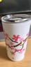 家の物语（KATEI STORY）日本304不锈钢咖啡杯女生高颜值杯随行杯保温便携带吸管水杯 春日樱花随手杯 560ml 实拍图
