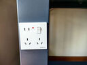 国际电工一开八孔开关插座墙壁暗装大面板多孔86型家用二三插五孔插座开关 一开八孔【雅白】 插座 实拍图