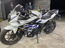 二手铃国四木GSX250双缸水冷小R燃油重机车摩托车跑车可上牌过户 白色 手续齐全可上牌 实拍图