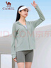 骆驼（CAMEL）母亲节礼物连帽防晒衣女户外休闲薄外套 J23BASLX001A 幻影黑 L 实拍图