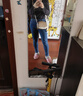 稻草人包包女包2025新款撞色时尚单肩包通勤斜挎包生日礼物送女友闺蜜 奶茶杏配白-牛皮款（A款） 实拍图