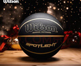 Wilson威尔胜SPOTLIGHT系列成人篮球室内外通用黑金7号篮球 实拍图