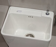 京浴洗拖把池陶瓷长方形拖布池阳台家用大小号迷你墩布池移动卫生 42x32x40cm 单盆 实拍图