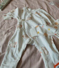 贝瑞加（Babyprints）宝宝连体衣2件装婴儿纯棉系带哈衣新生儿爬服亲肤柔软 黄66 实拍图