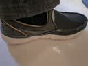 斯凯奇（Skechers）春夏男鞋休闲鞋百搭时尚帆布鞋舒适复古一脚蹬 橄榄绿-465 41 (260mm) 实拍图