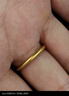 中国黄金（CHINA GOLD）古法素圈黄金戒指女足金情侣对戒三生三世指环618礼物送女友 【古法】单戒 10号【国金礼盒】 1g 实拍图