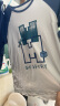 英博伦（YINGBOLUN）男童睡衣纯棉薄款儿童空调服夏季全棉家居服套装25214丈青140cm 晒单实拍图