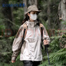 罗蒙（ROMON）三合一冲锋衣男夹克连帽外套女情侣装户外登山服1818 卡其M 实拍图