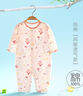 婧麒婴儿连体衣夏装新生男女宝宝夏季衣服纯棉薄款空调服爬服夏天 粉小鹅 90cm 实拍图